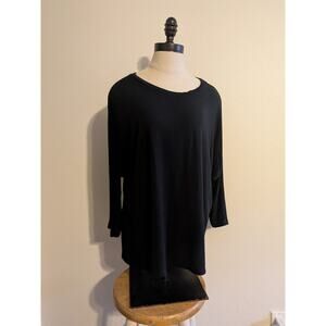 Banana Republic factory black viscose sweater‎ size S fall basics